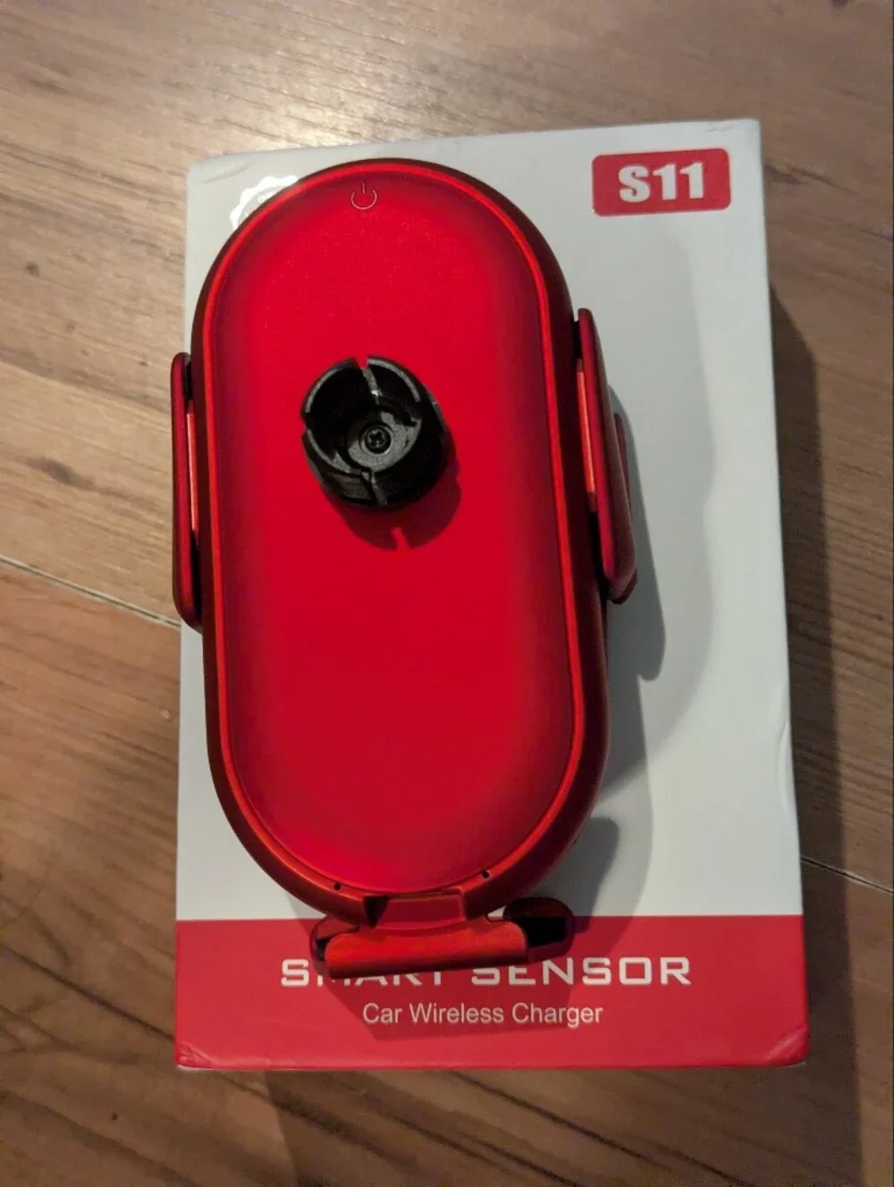 Red S11 Smart Sensor Car Wireless Charger